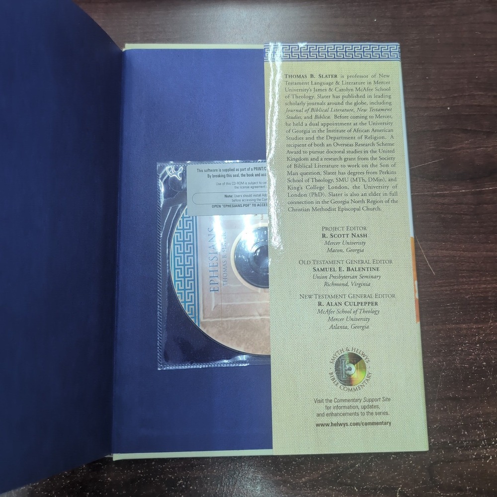 Ephesians Smyth & Helwys Bible Commentary Thomas B Slater Hardcover‎ CD-ROM 2012 - Picture 3 of 4